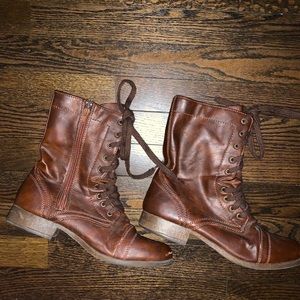Brown Combat Boots
